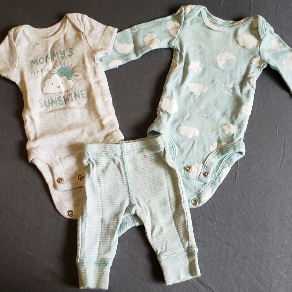 Carter's Preemie 3 piece pant set